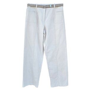 Tribal Stretch Extensible Women's Casual Off White Pants - 12